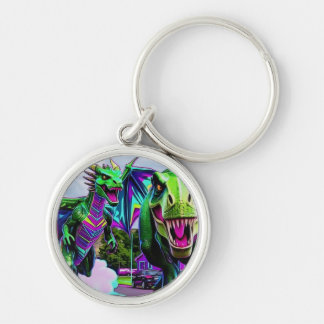 Best Friends - Dragon and Dinosaur Walking Key Ring