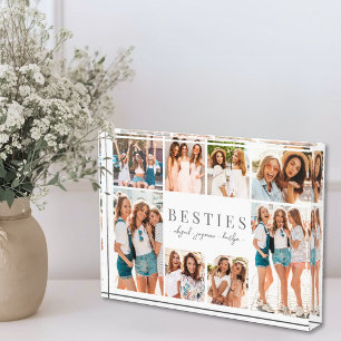 Best Friends Elegant BFF Collage Photo Block