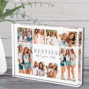 Best Friends Elegant BFF Collage Photo Block