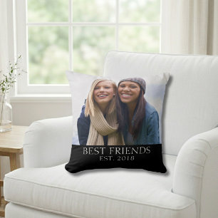 Best Friends Established Photo Cushion