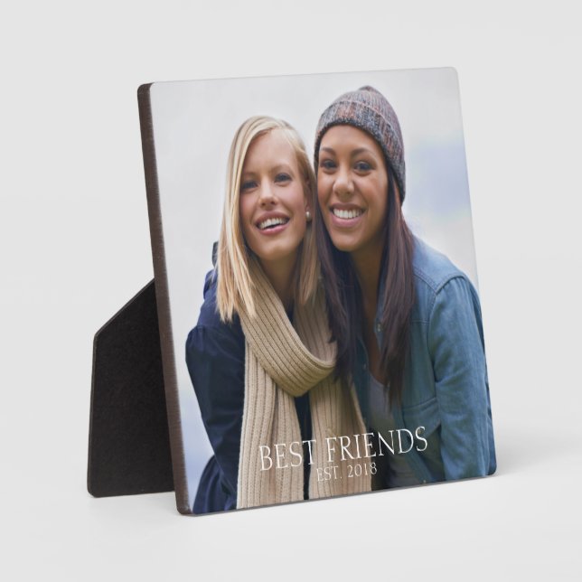 Best Friends Established Photo Plaque (Front)