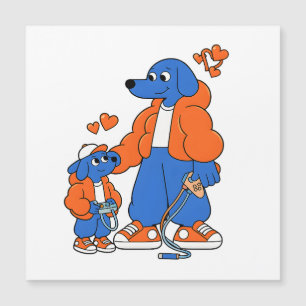 Best Friends : Father and son Blue Dog Duo ( Orang