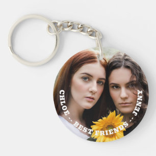 Best Friends Favorite Photo Personalized Key Ring