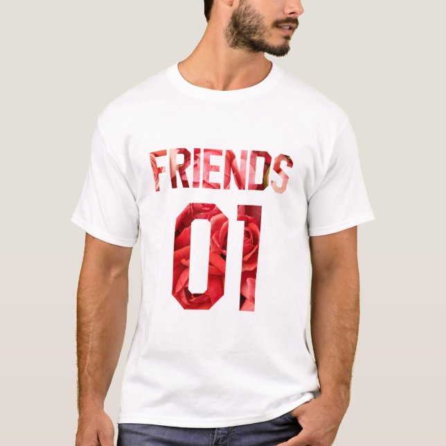 Best Friends for 3 - friends T-Shirt (Front)