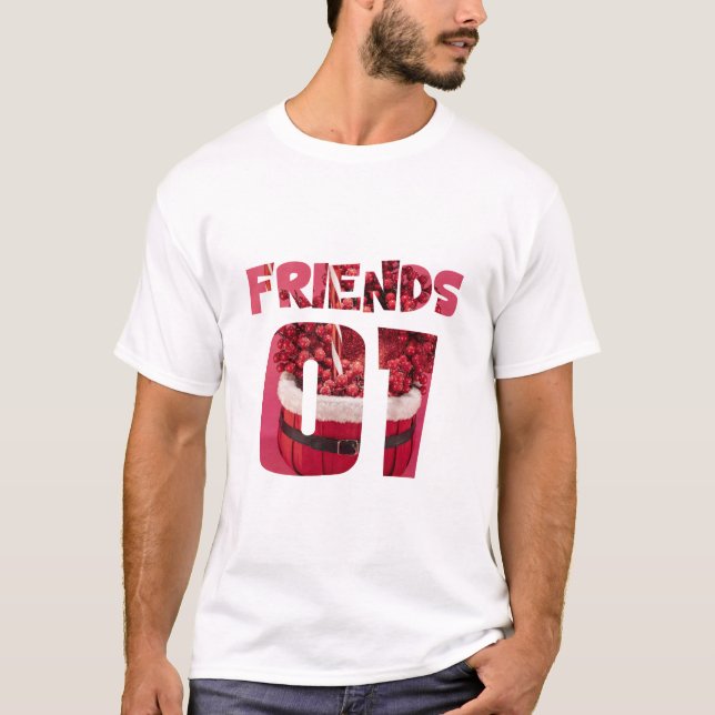 Best Friends for 3 - friends T-Shirt (Front)
