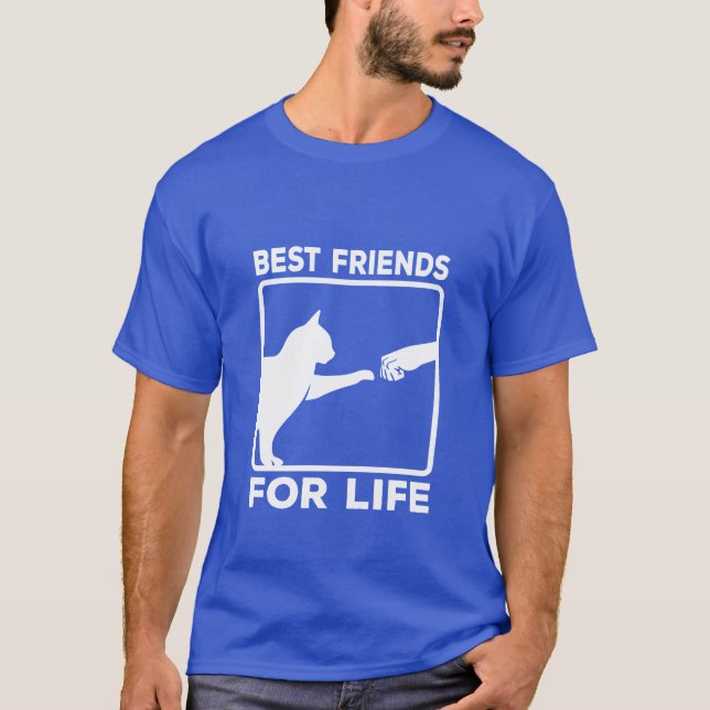 Best Friends for Life Cat Cat Lover Kitten friends T-Shirt (Front)