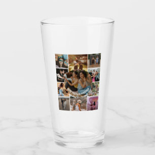 Best Friends Forever 11 Photo Collage Friendship Glass