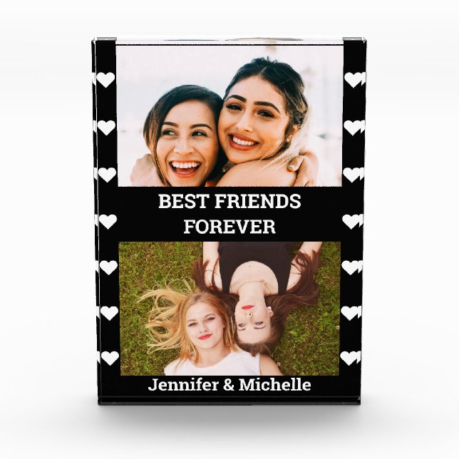 Best Friends Forever 2 Custom Photo and Name black (Front)