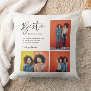 Best Friends Forever   3 Photo Collage Gift  Cushion
