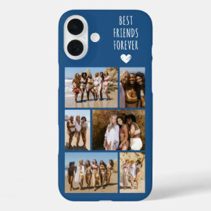 Best Friends Forever 6 Photo Blue iPhone 16 Plus Case