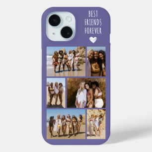 Best Friends Forever 6 Photo Purple iPhone 15 Case
