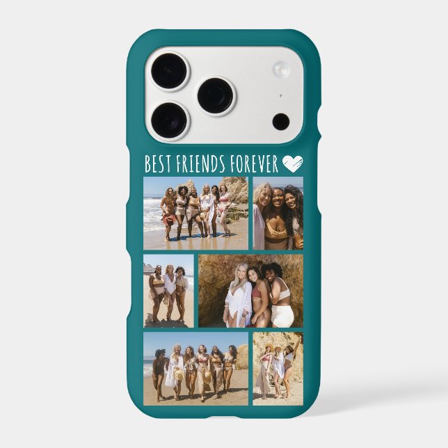 Best Friends Forever 6 Photo Teal (Back)