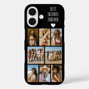 Best Friends Forever 8 Photo Black iPhone 16 Case