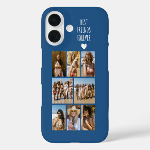 Best Friends Forever 8 Photo Blue iPhone 16 Case