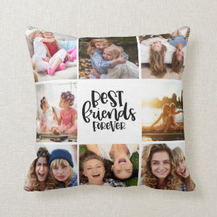 Best Friends Forever 8 Photo Collage Cushion