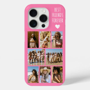 Best Friends Forever 8 Photo Pink iPhone 15 Pro Case