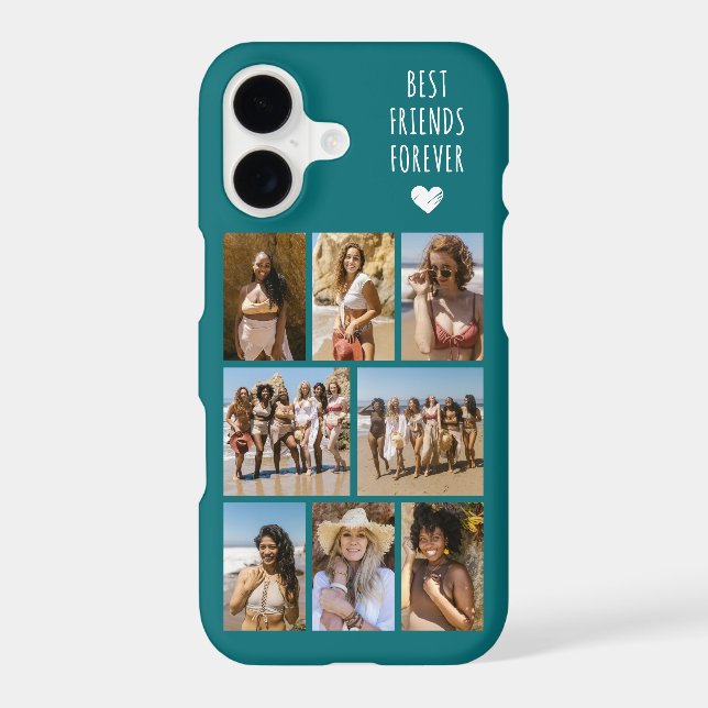 Best Friends Forever 8 Photo Teal (Back)