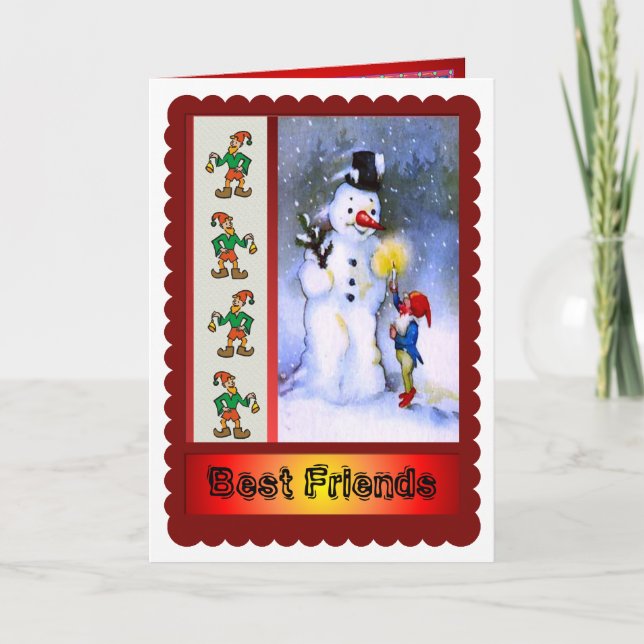 Best friends Forever and for Christmas! Holiday Card (Front)