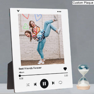 Best Friends Forever   Besties Song Photo Collage  Plaque