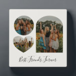 Best Friends Forever BFF Custom Photo Shape   Plaque<br><div class="desc">Best Friends Forever BFF Custom Photo Shape Plaque</div>