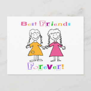 Best Friends Forever BFF Gifts Postcard
