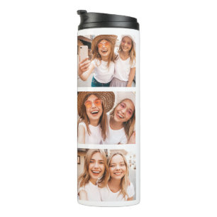 Best Friends Forever BFF Photo Collage Thermal Tumbler