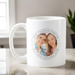 Best Friends Forever BFF Simple Modern Photo Coffee Mug<br><div class="desc">This simple and classic design is composed of serif typography and add a custom photo. "Best Friends Forever" circles the photo of your friends</div>