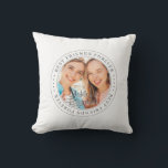 Best Friends Forever BFF Simple Modern Photo Cushion<br><div class="desc">This simple and classic design is composed of serif typography and add a custom photo. "Best Friends Forever" circles the photo of your friends</div>