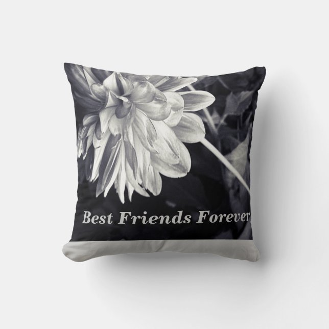 Best Friends Forever (bff) Throw Pillow (Front)