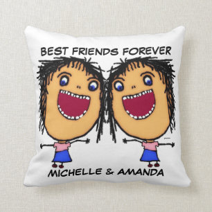 Best Friends Forever Cartoon Cushion