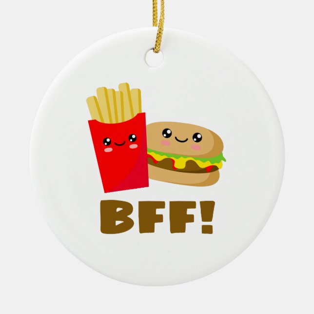 Best Friends Forever Ceramic Tree Decoration (Front)