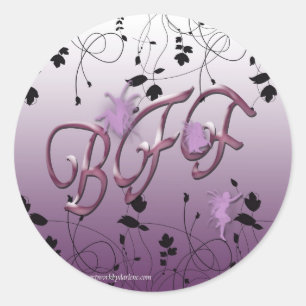 Best friends forever classic round sticker