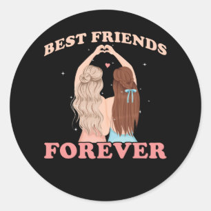 Best Friends Forever Classic Round Sticker
