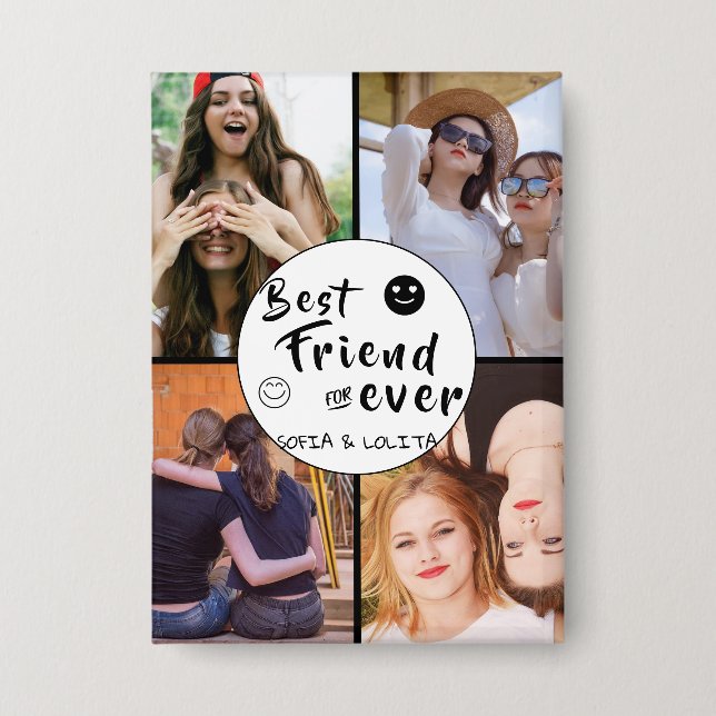 Best Friends Forever | Custom 4-Photo Collage  (Front)