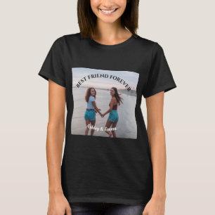 Best Friends Forever Custom Photo and Name T-Shirt