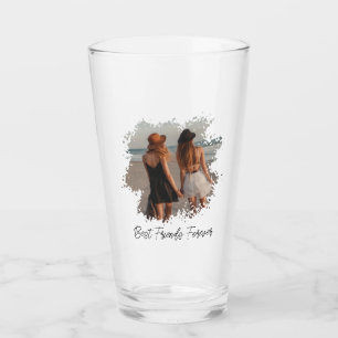 Best Friends Forever Custom Photo Glass