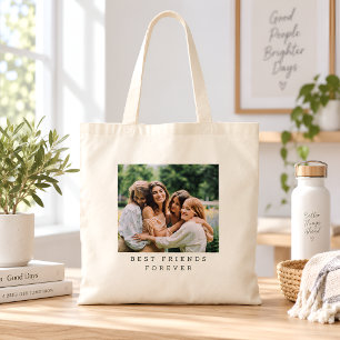 Best Friends Forever Custom Photo Personalised Tote Bag