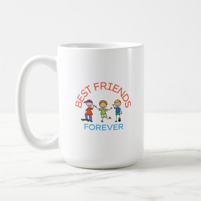 BEST FRIENDS FOREVER, FRIENDSHIP, FRIEND DAY COFFEE MUG (Left)