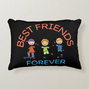 BEST FRIENDS FOREVER, FRIENDSHIP, FRIEND DAY DECORATIVE CUSHION