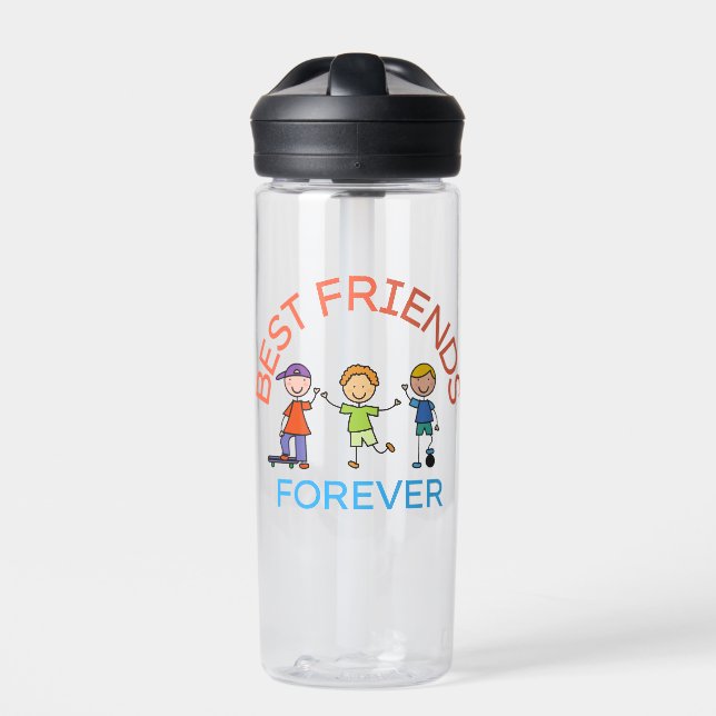 BEST FRIENDS FOREVER, FRIENDSHIP, FRIEND DAY WATER BOTTLE (Front)
