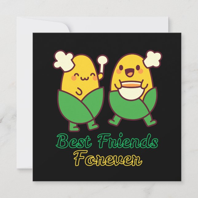 BEST FRIENDS FOREVER, FUNNY, GIFTS, BEST FRIEND INVITATION (Front)