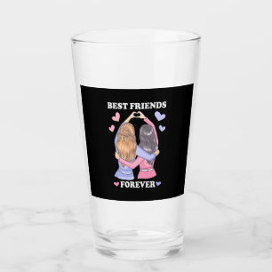 Best Friends Forever Glass