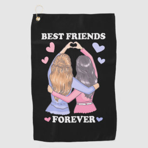 Best Friends Forever Golf Towel