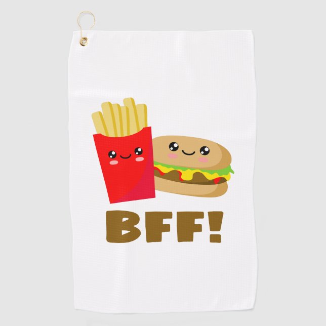 Best Friends Forever Golf Towel (Front)