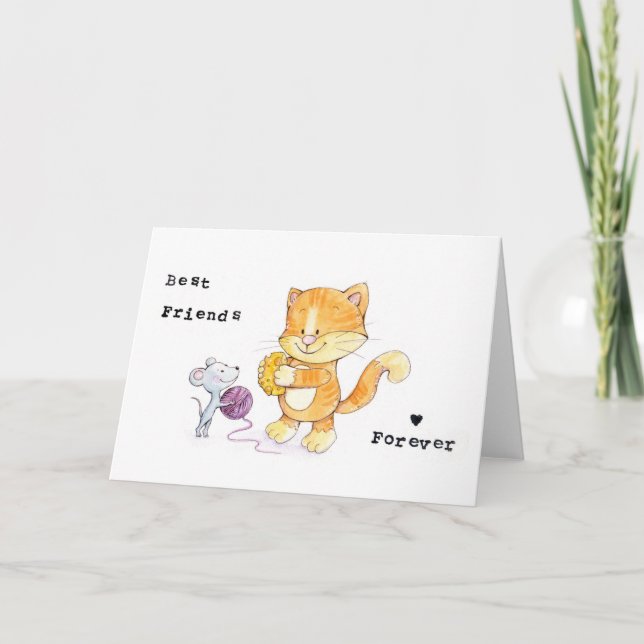 Best Friends Forever Greeting Card (Front)