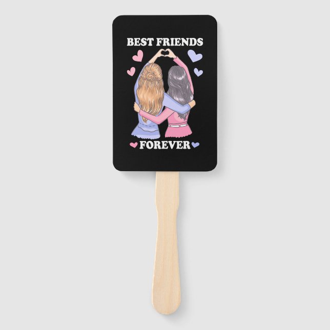 Best Friends Forever Hand Fan (Front)