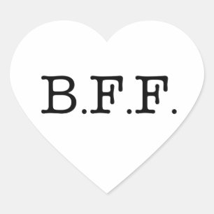Best Friends Forever Heart Sticker