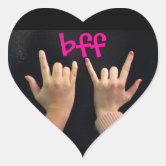 BFF Heart Sticker