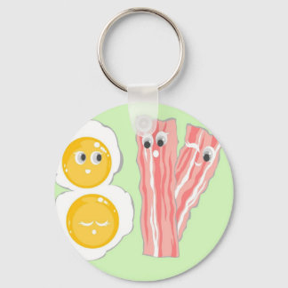 Best Friends Forever KAWAII  BACON And EGGS BFF Key Ring