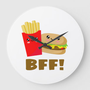 Best Friends Forever Large Clock